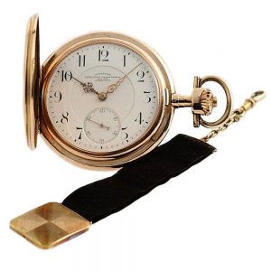German Glashütte pocket watch with chatelaine Circa 1900