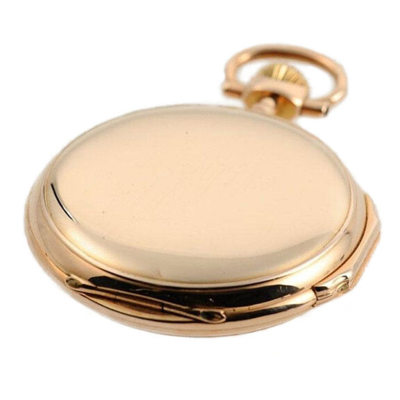 German gold Glashütte pocket watch with 24 hours dial Circa 1890 German gold Glashütte pocket watch with 24 hours dial Circa 1890