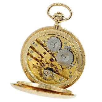 Swiss gold IWC pocket watch with 24 hours dial Circa 1918