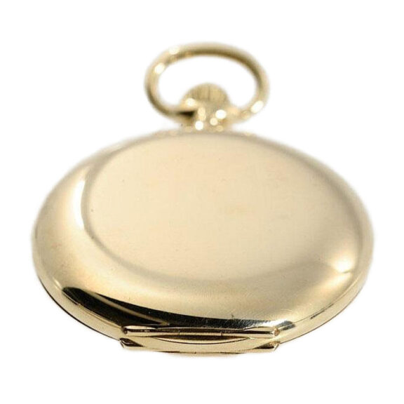 Swiss gold IWC pocket watch with 24 hours dial Circa 1918 Swiss gold IWC pocket watch with 24 hours dial Circa 1918