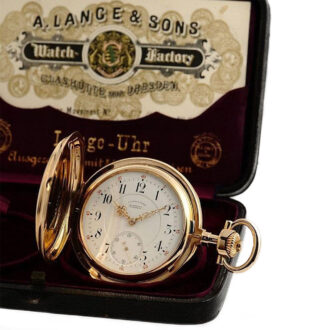 German gold heavy Glashütte Ankerchronometer Circa 1889