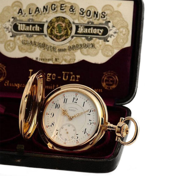 German gold heavy Glashütte Ankerchronometer Circa 1889 German gold heavy Glashütte Ankerchronometer Circa 1889