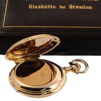 German gold heavy Glashütte Ankerchronometer Circa 1889