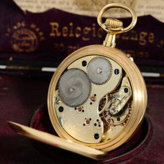 German gold prime quality 1A Glashütte pocket watch Circa 1900