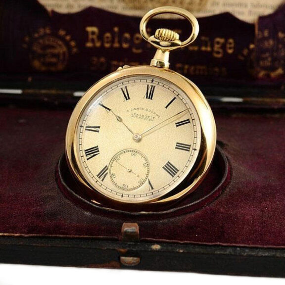 German gold prime quality 1A Glashütte pocket watch Circa 1900 German gold prime quality 1A Glashütte pocket watch Circa 1900
