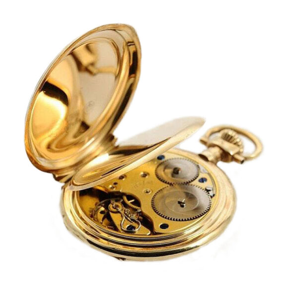 German 14K gold Glashütte Louis-XV pocket watch Circa 1925 German 14K gold Glashütte Louis-XV pocket watch Circa 1925