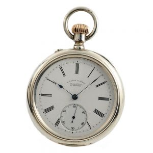 German silver prime 1A quality Glashütte pocket watch Circa 1896