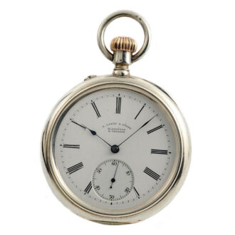German silver prime 1A quality Glashütte pocket watch Circa 1896