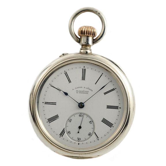 German silver prime 1A quality Glashütte pocket watch Circa 1896