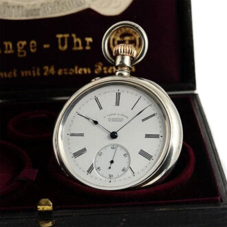 German silver prime 1A quality Glashütte pocket watch Circa 1896