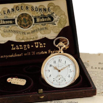 German rare lever chronometer with chronograph Circa 1896