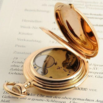 German rare Glashütte minute repeating pocket watch Circa 1885