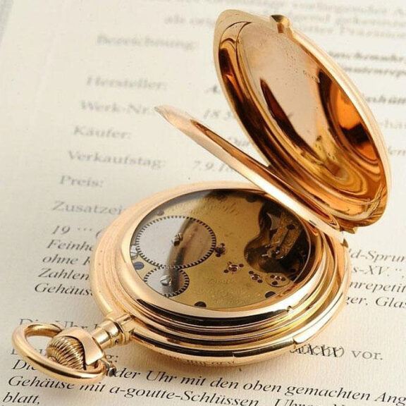 German rare Glashütte minute repeating pocket watch Circa 1885 German rare Glashütte minute repeating pocket watch Circa 1885
