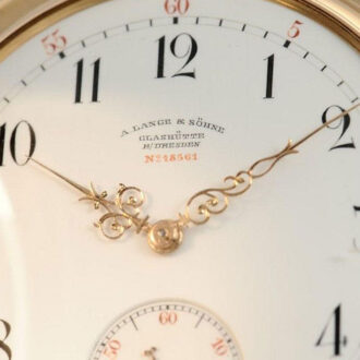 German rare Glashütte minute repeating pocket watch Circa 1885