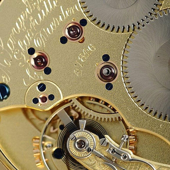 German gold Glashütte pocket watch with watch chain Circa 1904 German gold Glashütte pocket watch with watch chain Circa 1904