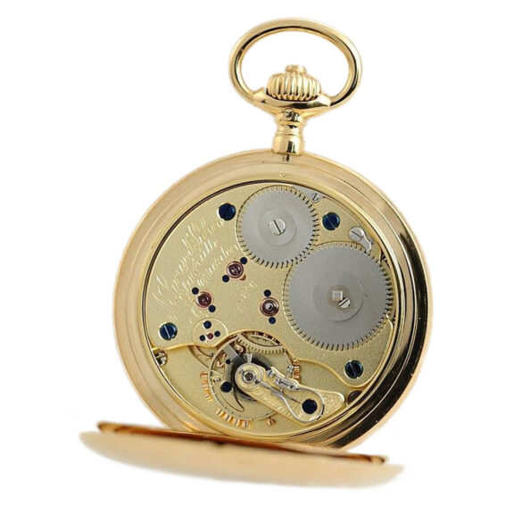 German gold Glashütte pocket watch with watch chain Circa 1904 German gold Glashütte pocket watch with watch chain Circa 1904