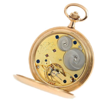 German pink gold Glashütte lady's pocket watch Circa 1908