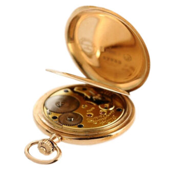 German pink gold Glashütte lady's pocket watch Circa 1908