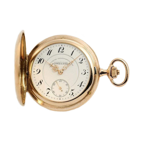 German pink gold Glashütte lady's pocket watch Circa 1908