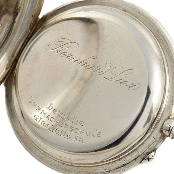 German silver Glashütte open faced keyless watch Circa 1910 German silver Glashütte open faced keyless watch Circa 1910