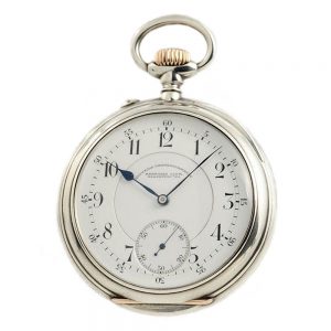 German silver Glashütte open faced keyless watch Circa 1910