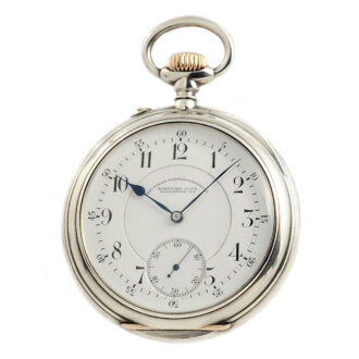 German silver Glashütte open faced keyless watch Circa 1910