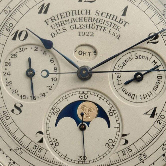 Unique German rare silver complicated lever watch Circa 1922 Unique German rare silver complicated lever watch Circa 1922