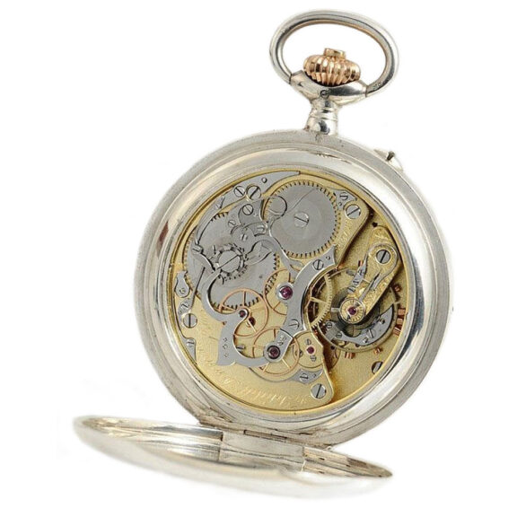Unique German rare silver complicated lever watch Circa 1922 Unique German rare silver complicated lever watch Circa 1922