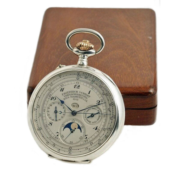Unique German rare silver complicated lever watch Circa 1922 Unique German rare silver complicated lever watch Circa 1922