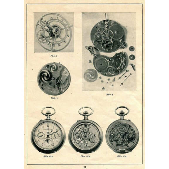 Unique German rare silver complicated lever watch Circa 1922 Unique German rare silver complicated lever watch Circa 1922