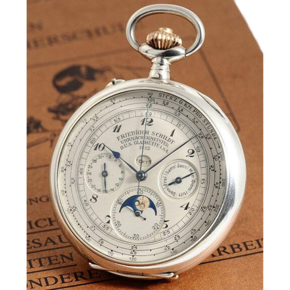 Unique German rare silver complicated lever watch Circa 1922 Unique German rare silver complicated lever watch Circa 1922