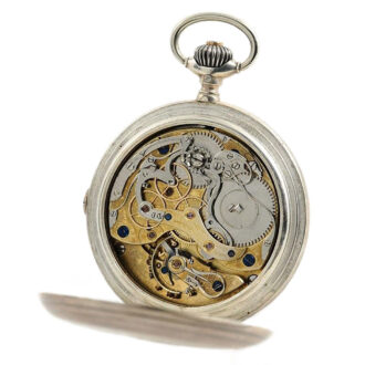 German silver Glashütte chronograph lever watch Circa 1909