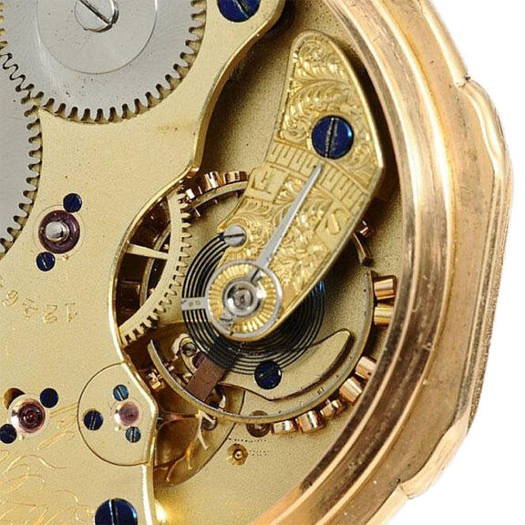 German gold pocket watch manufactured in quality 1A Circa 1878 German gold pocket watch manufactured in quality 1A Circa 1878