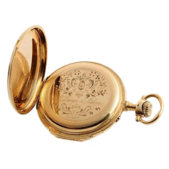German gold pocket watch manufactured in quality 1A Circa 1878