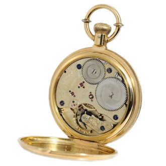 German very rare Glashütte cut hunter pocket watch Circa 1860