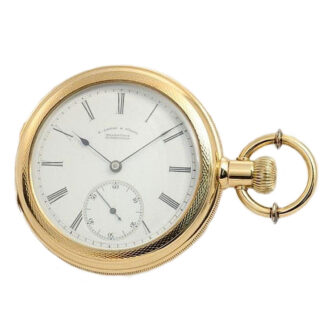 German very rare Glashütte cut hunter pocket watch Circa 1860
