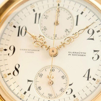 German minute repeating watch with chronograph Circa 1902