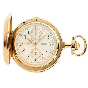 German minute repeating watch with chronograph Circa 1902