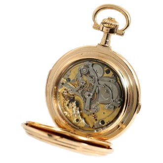 German minute repeating watch with chronograph Circa 1902
