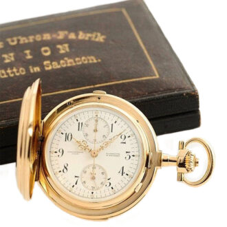 German minute repeating watch with chronograph Circa 1902