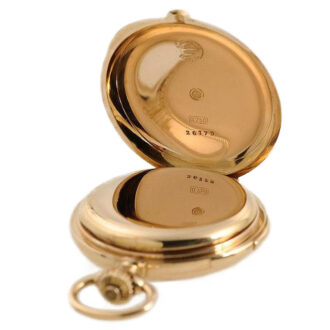 German gold quarter repeating hunting case watch Circa 1888