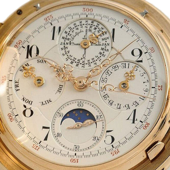Swiss gold chronograph minute repeating watch Circa 1884 Swiss gold chronograph minute repeating watch Circa 1884
