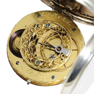 German silver Astronomical watch, museum quality Circa 1790