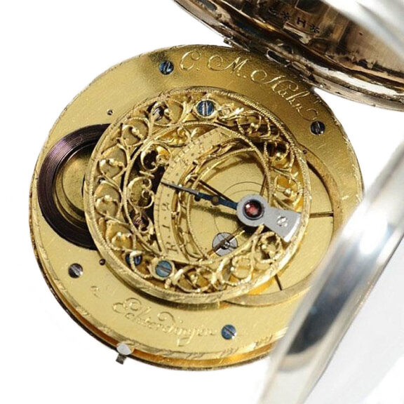 German silver Astronomical watch, museum quality Circa 1790 German silver Astronomical watch, museum quality Circa 1790