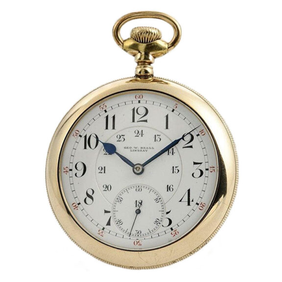 Swiss railroad pocket watch for the Canadian railroads Circa 1916