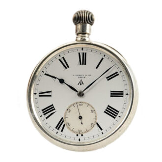 French silver deck watch of the British Navy Circa 1910