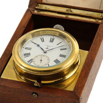 French silver deck watch of the British Navy Circa 1910
