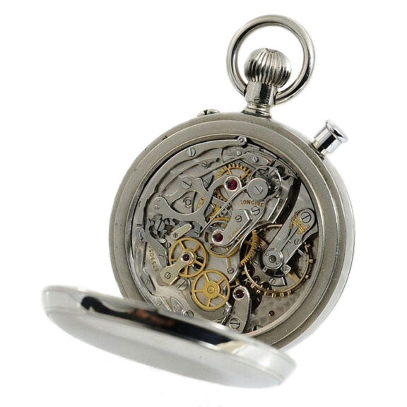 Swiss open faced split seconds chronograph Circa 1938 Swiss open faced split seconds chronograph Circa 1938