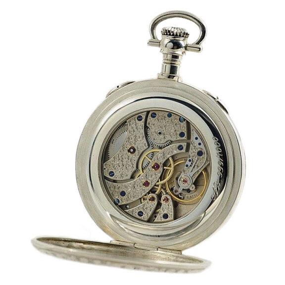 Swiss silver watch with full calendar and moon phase Circa 1981 Swiss silver watch with full calendar and moon phase Circa 1981