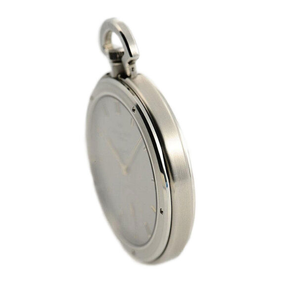 Swiss Schaffhausen steel pocket watch Circa 1986 Swiss Schaffhausen steel pocket watch Circa 1986
